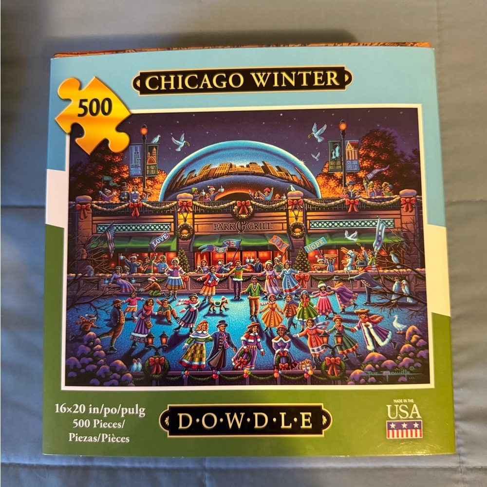 NEW Dowdle Chicago Winter Puzzle - 500 Pieces